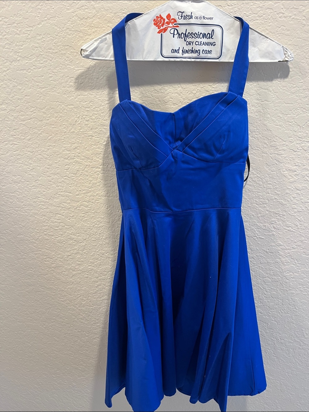 Classic Cobalt Blue Circle Skater Skirt by